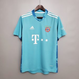 E Jerseys Bayern Munich Goalkeeper Light Blue Shirt 20-21