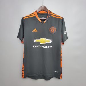 E Jerseys Man United Goalkeeper Black Shirt 20/21