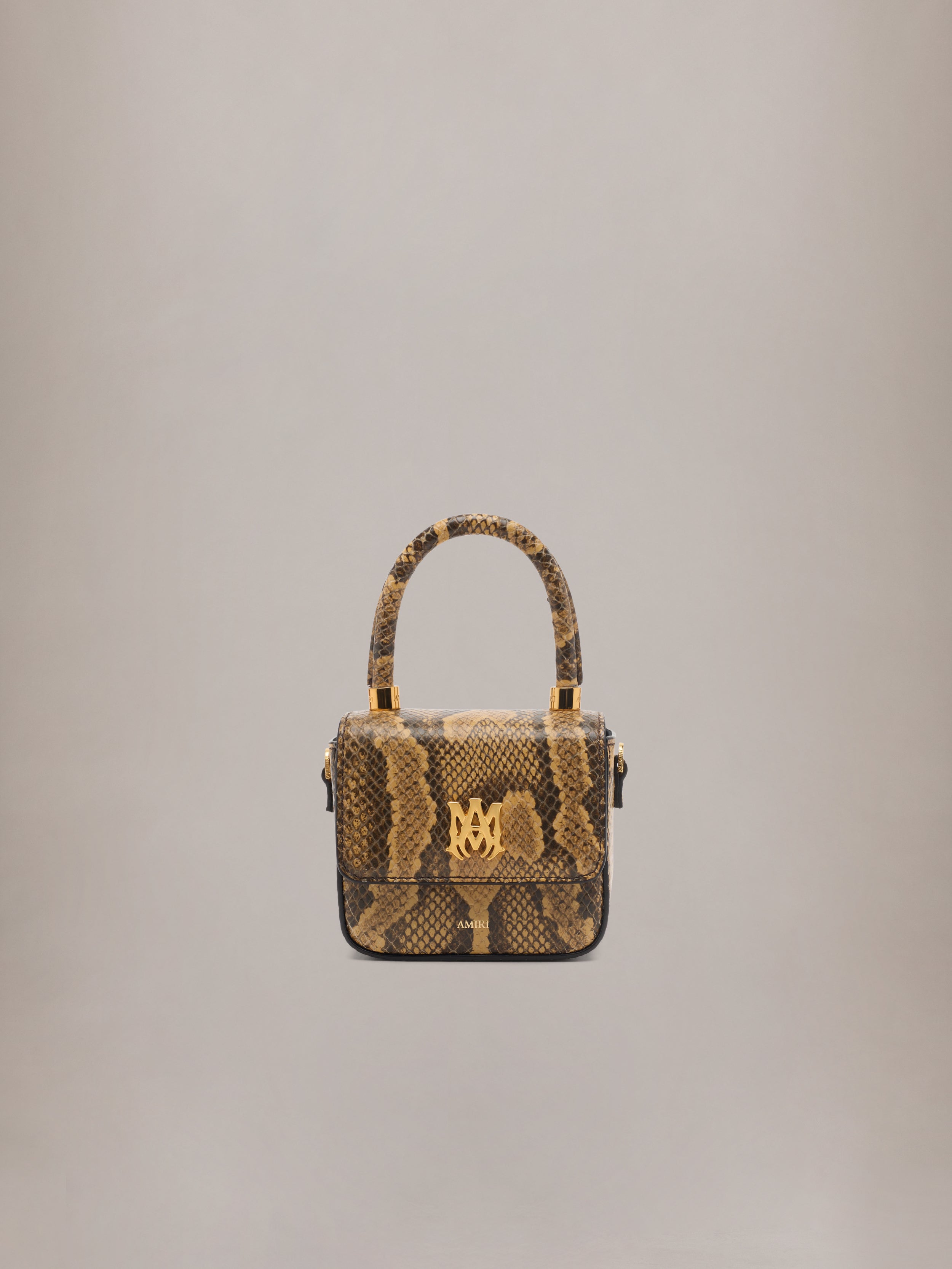 Amiri WOMEN - WOMEN'S PYTHON EMBOSSED NANO MA BAG - Brown