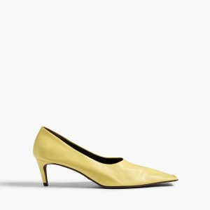 Khaite Marlene Low Pump in Pale Yellow
