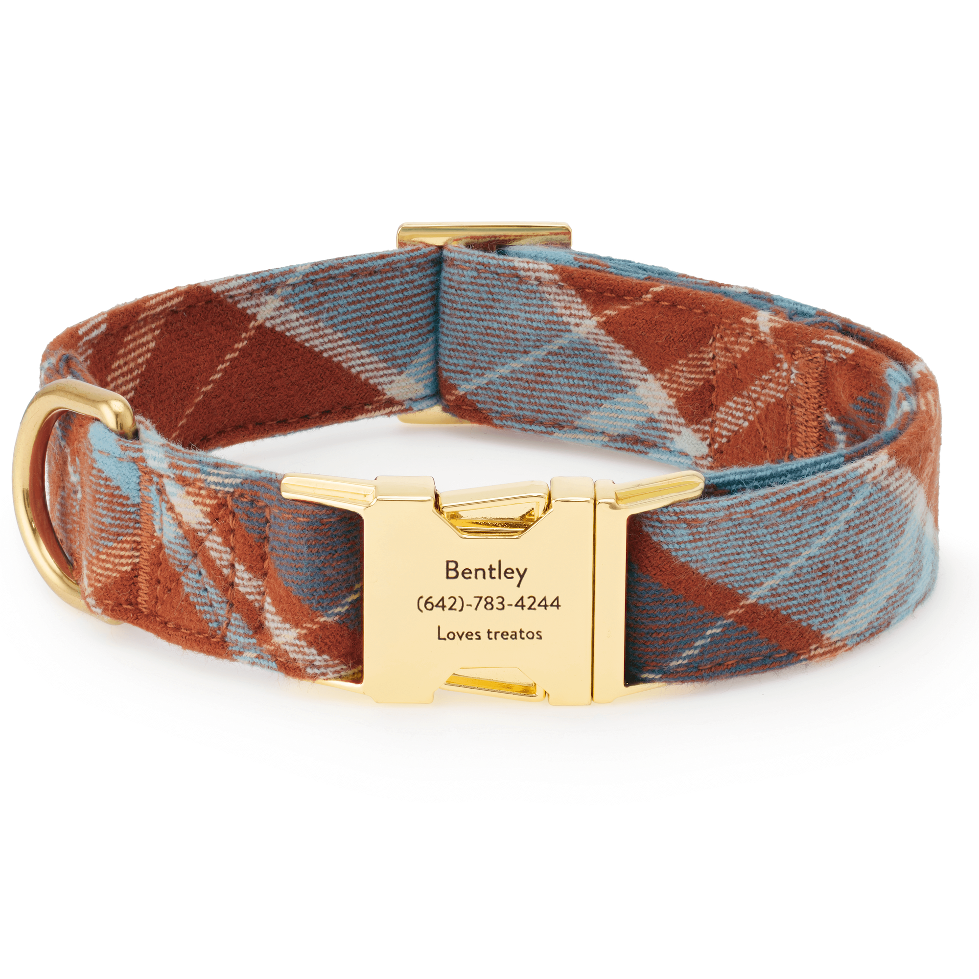 The Foggy Dog Maple Plaid Flannel Dog Collar