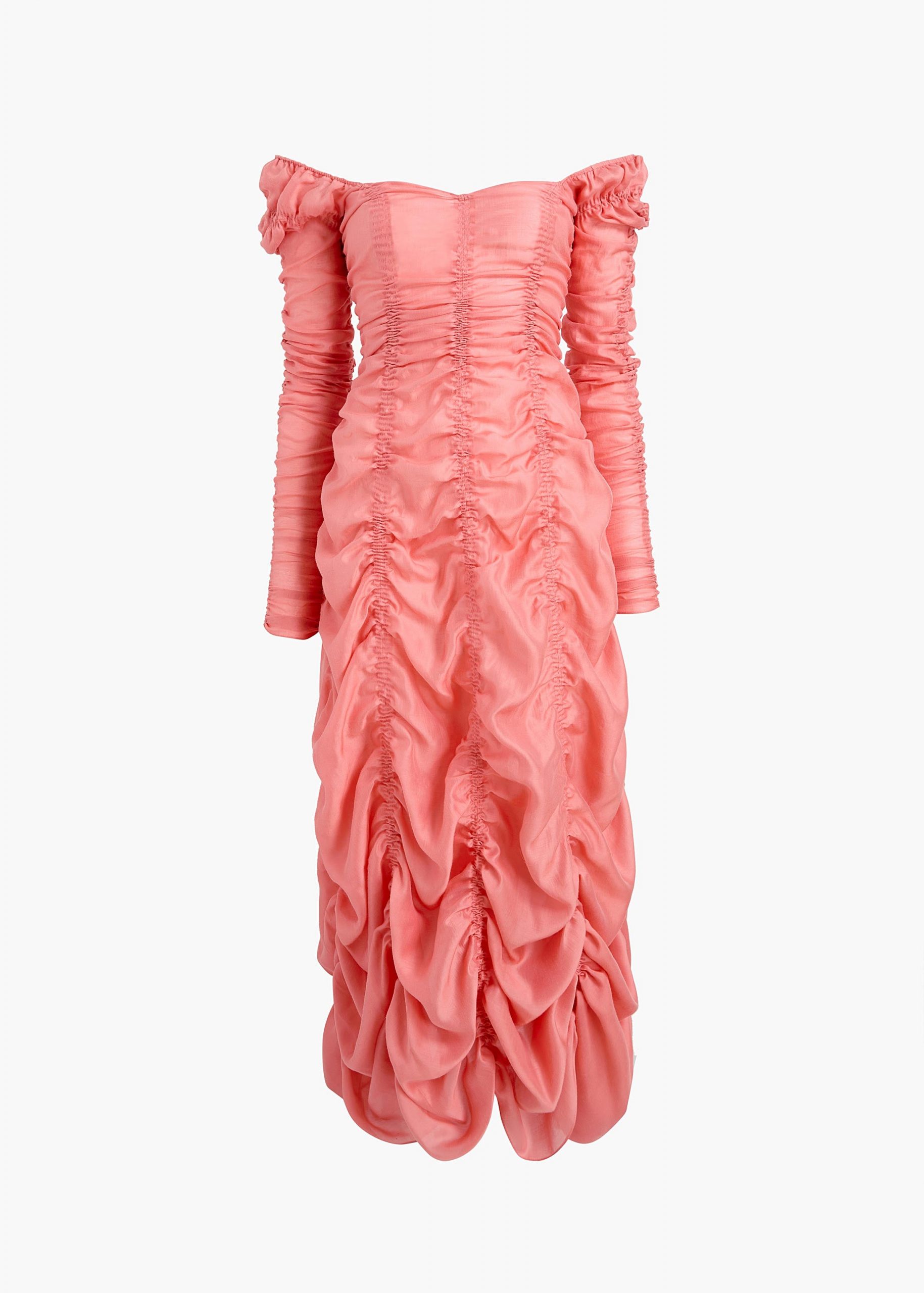 Khaite Judith Dress in Coral