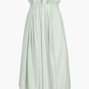 Khaite Astrid Skirt in Ice Green