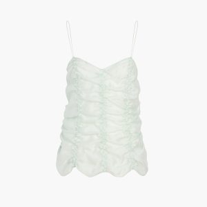 Khaite Inara Top in Ice Green