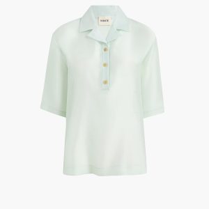 Khaite Loucin Top in Ice Green