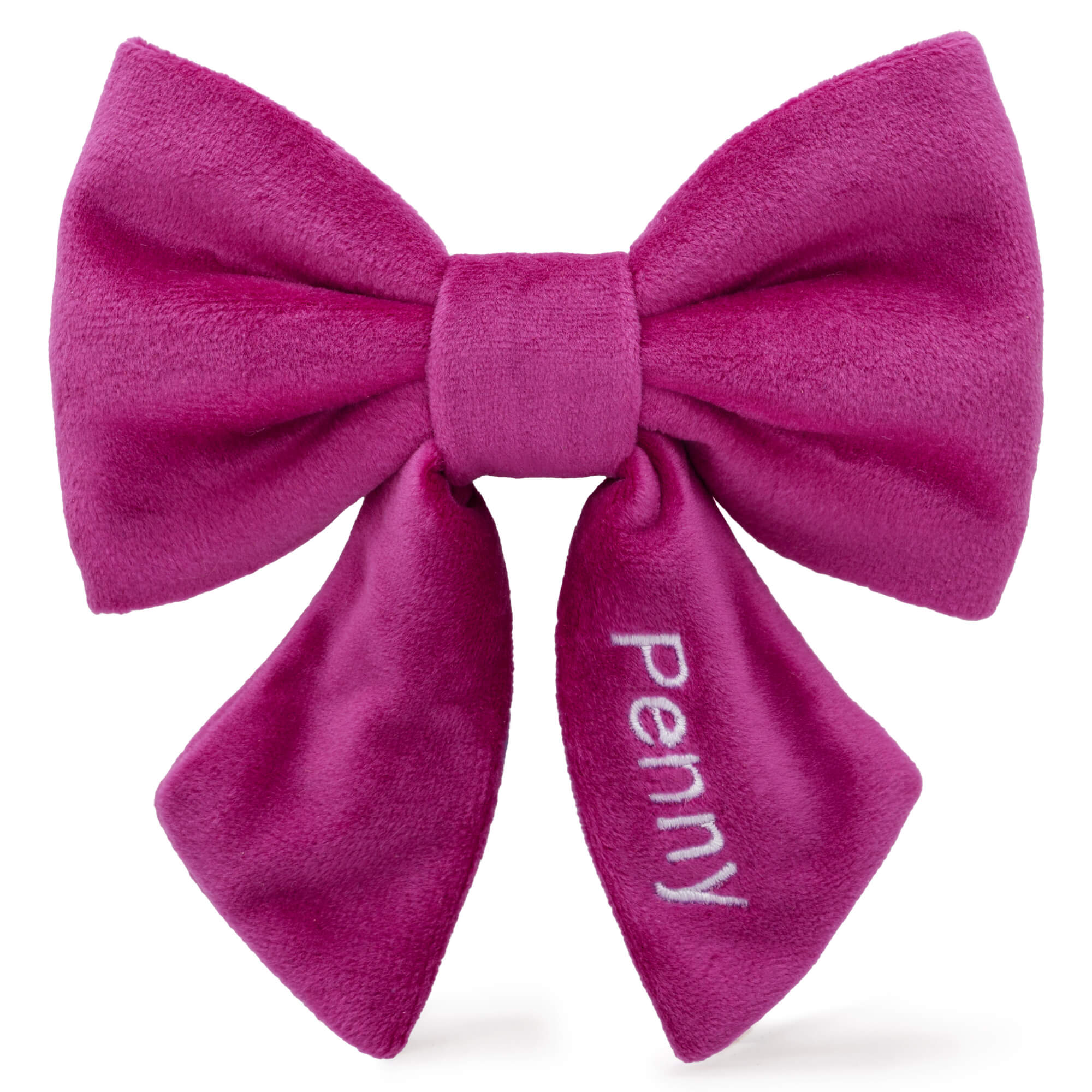 The Foggy Dog Plum Velvet Lady Dog Bow