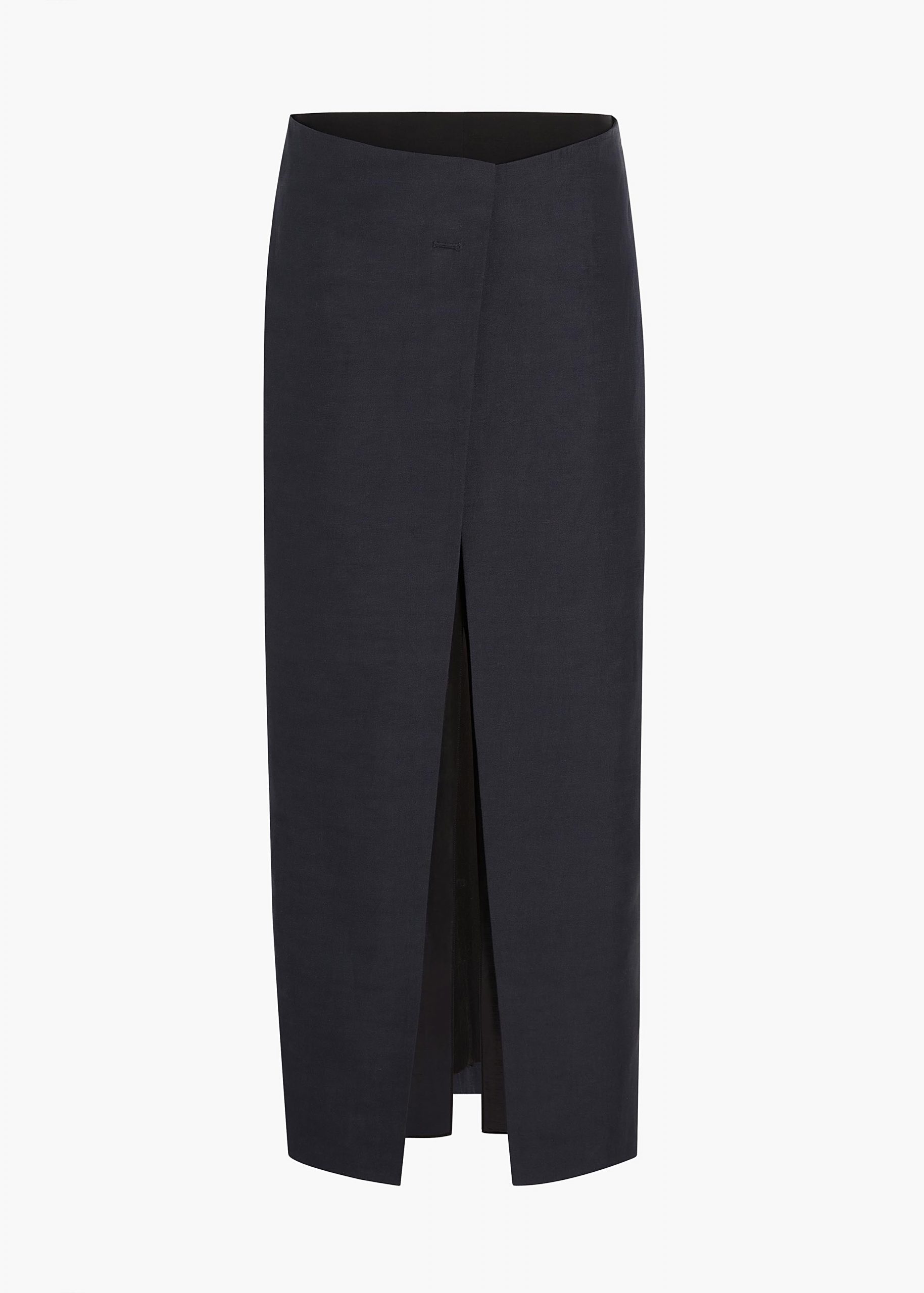 Khaite Tal Skirt in Dark Navy
