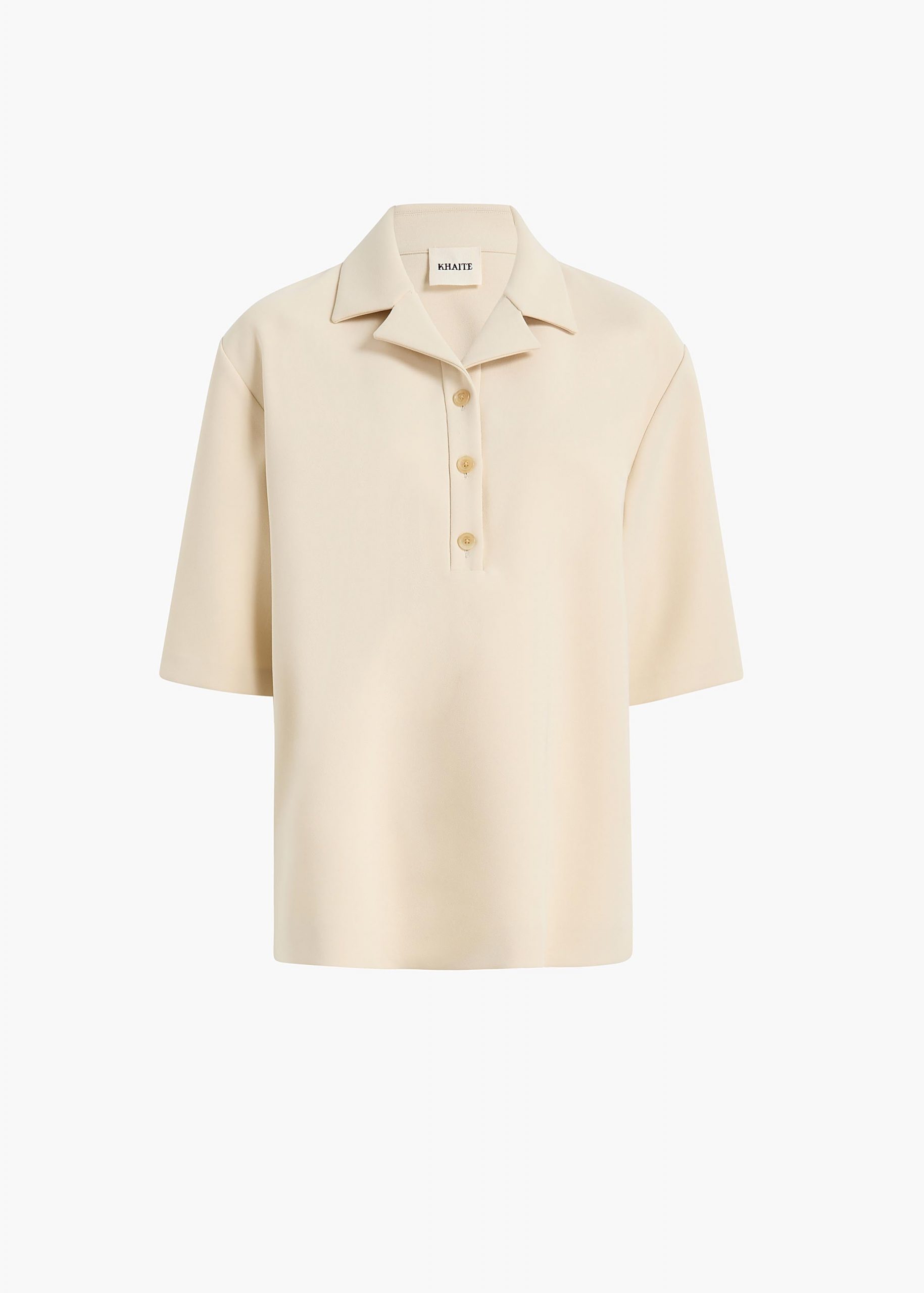 Khaite Loucin Top in Ivory Glow