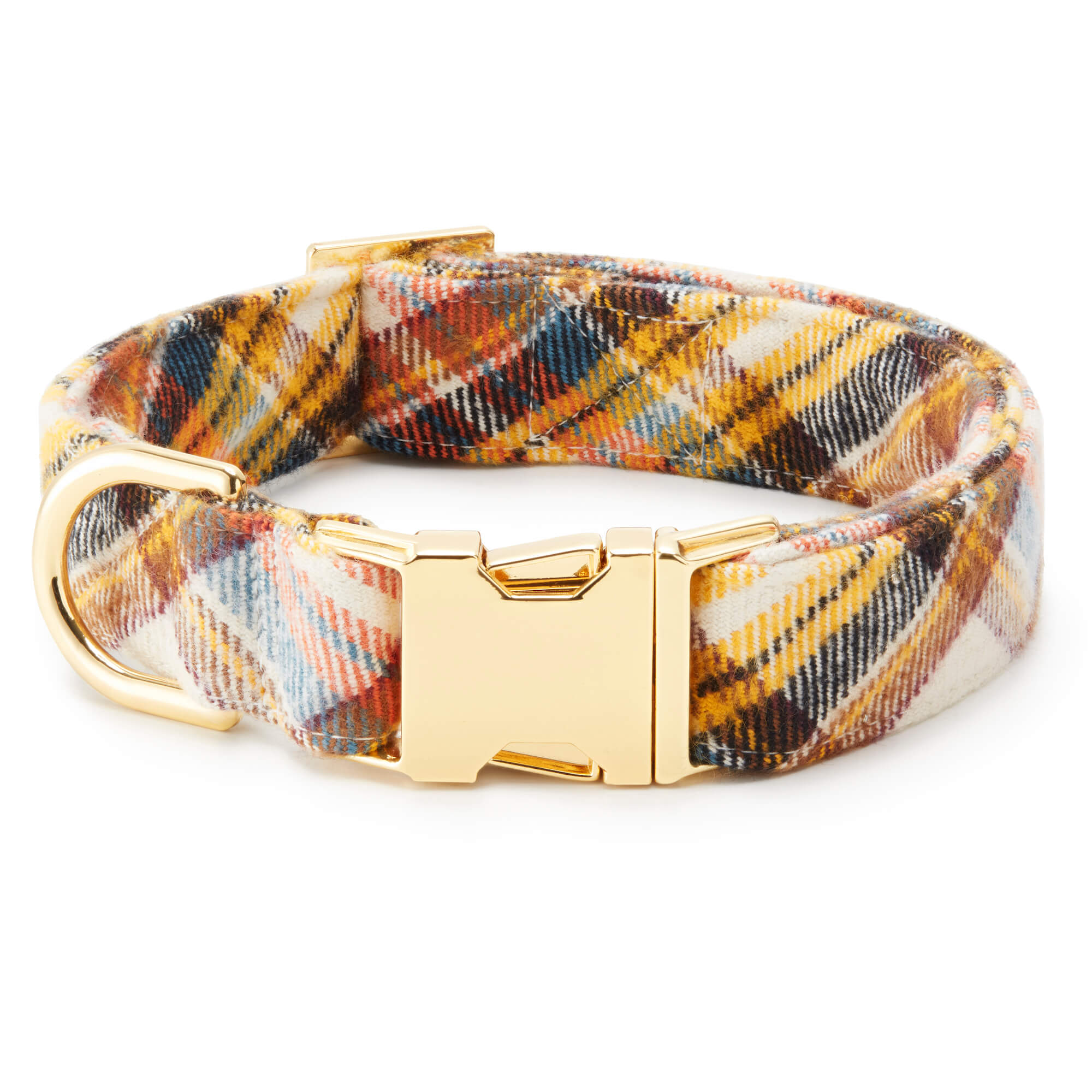 The Foggy Dog Cornucopia Plaid Flannel Dog Collar