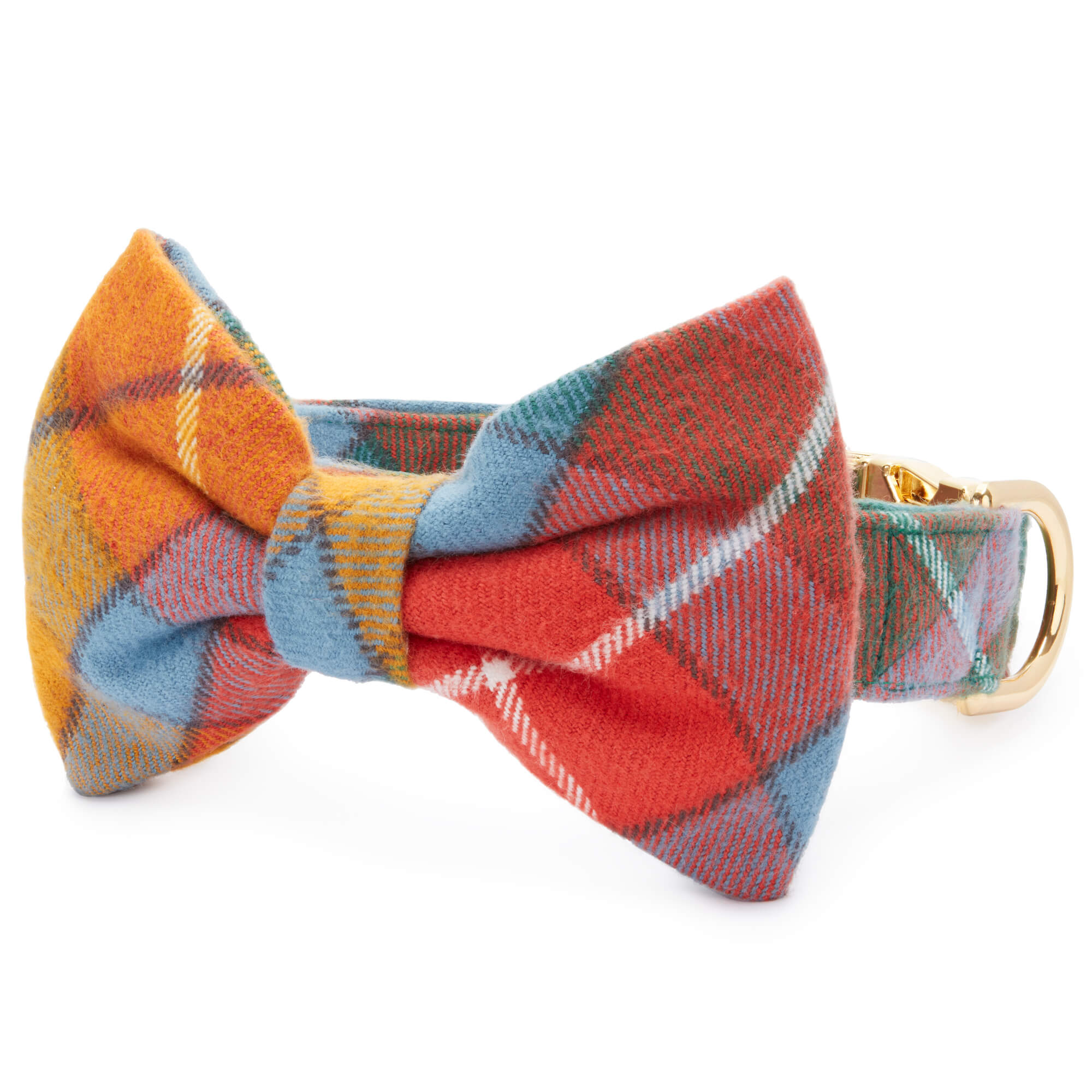 The Foggy Dog Buchanan Plaid Flannel Bow Tie Collar