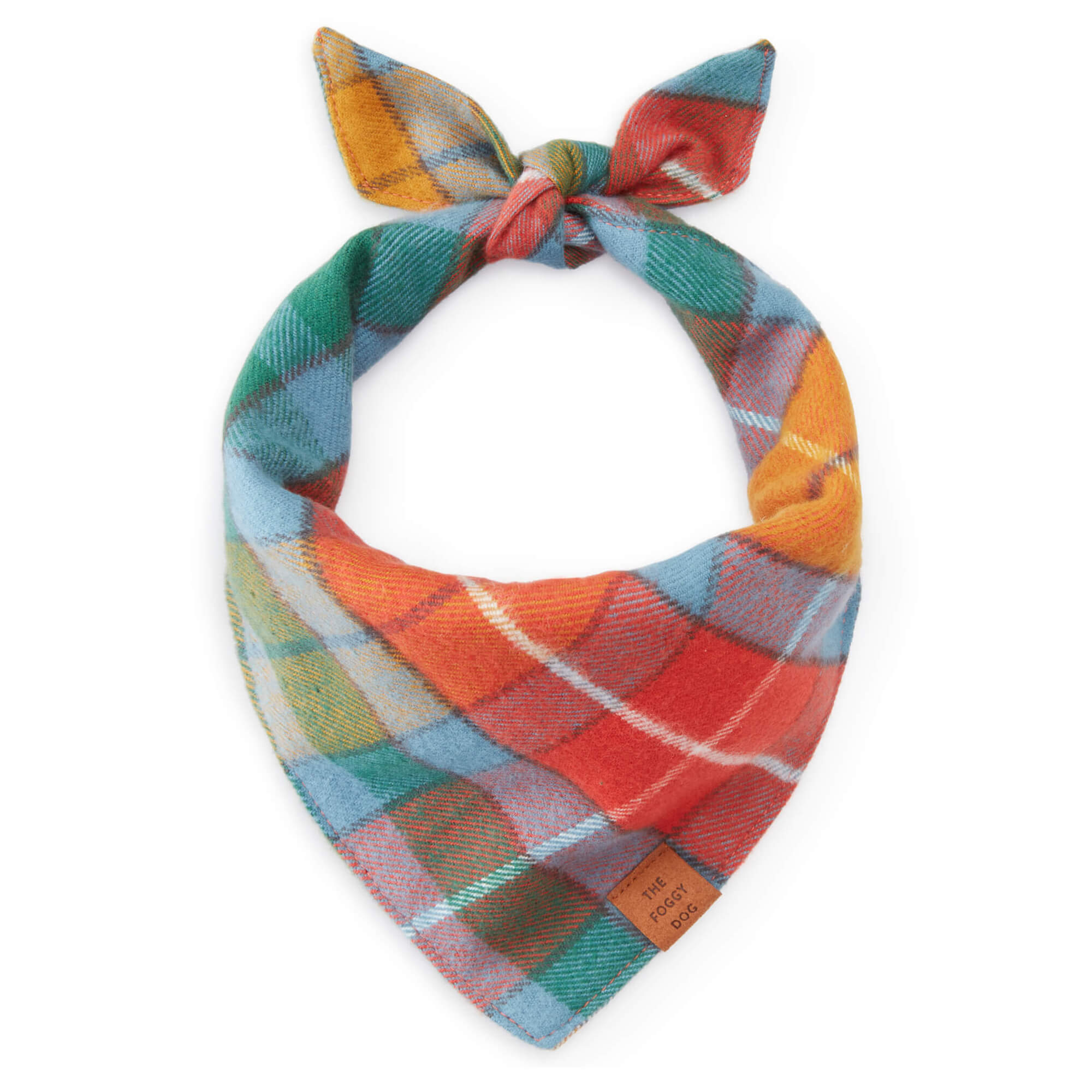 The Foggy Dog Buchanan Plaid Flannel Dog Bandana