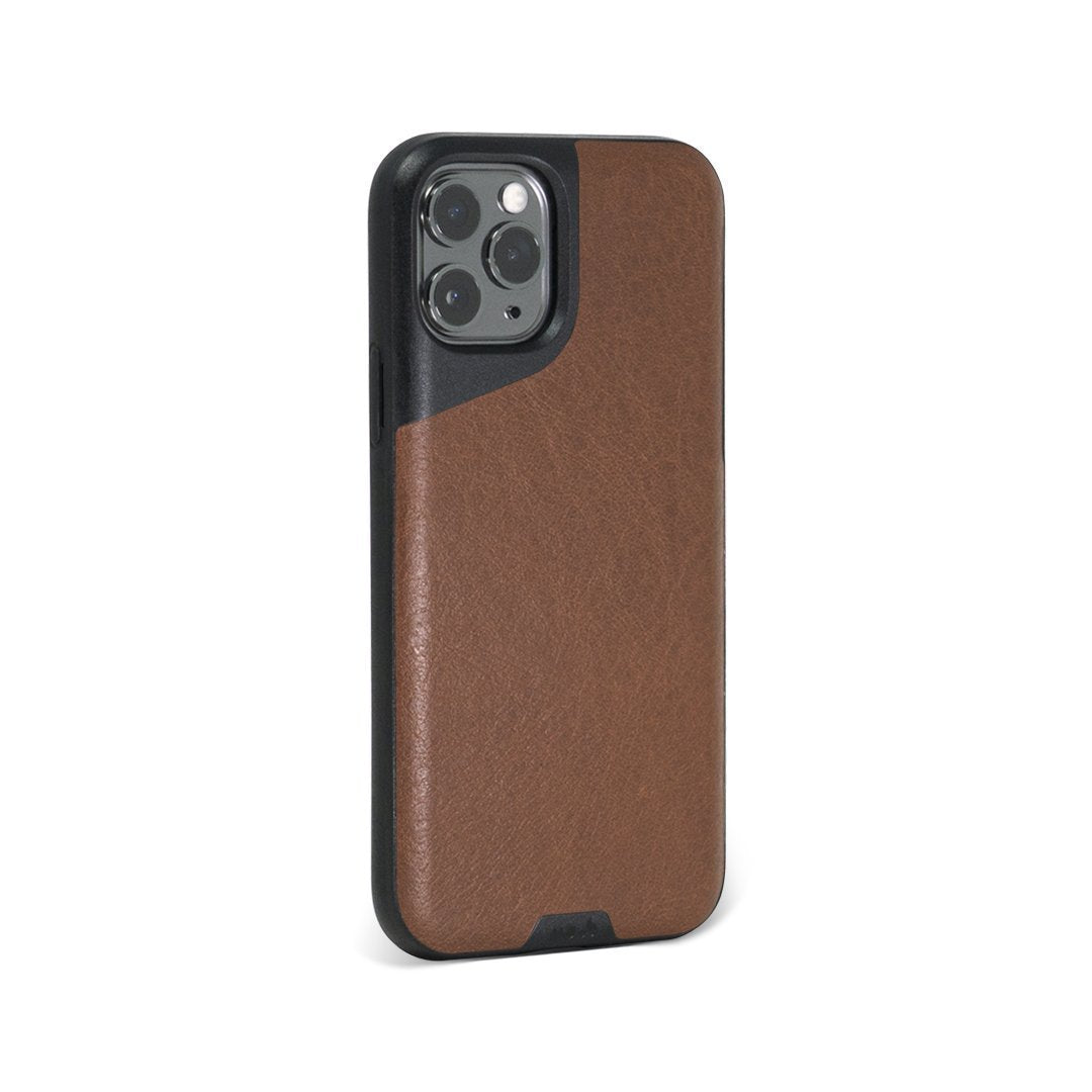 Mous Brown Leather Phone Case - Contour