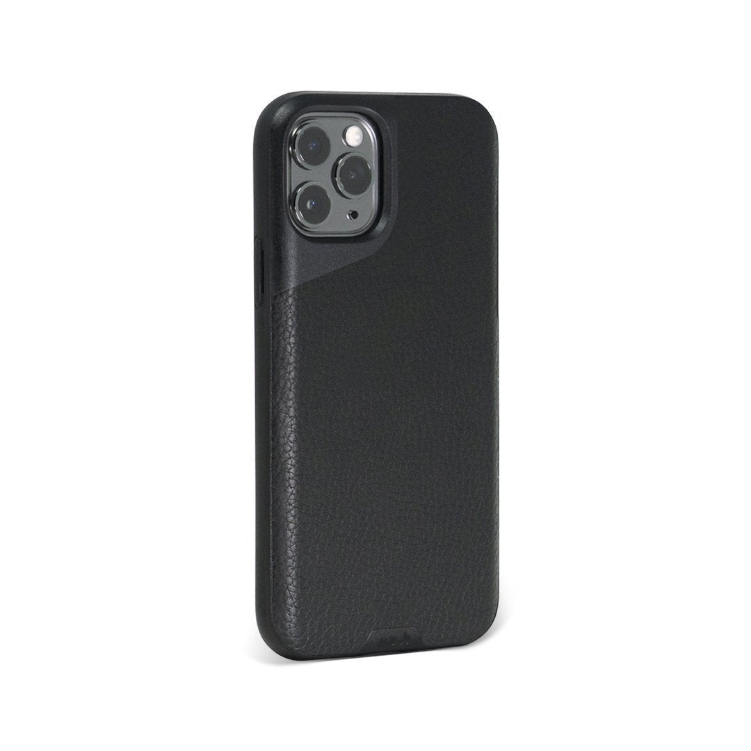 Mous Black Leather Phone Case - Contour