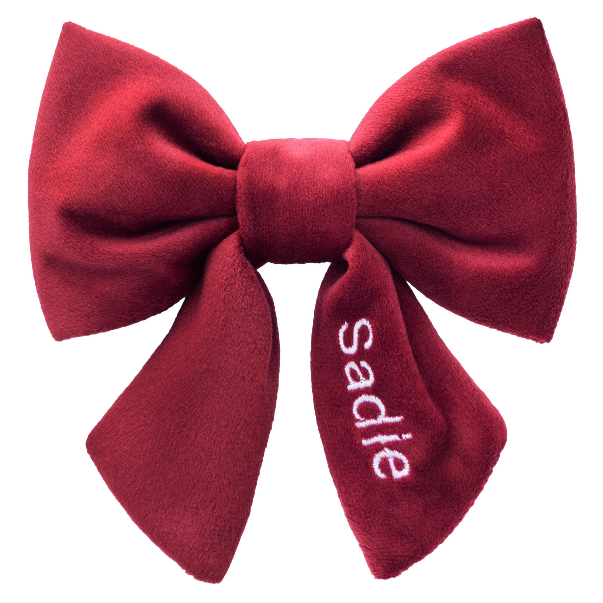 The Foggy Dog Burgundy Velvet Lady Dog Bow