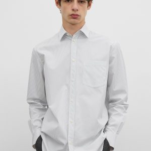 Toteme Studio Shrunk shirt white/cobalt