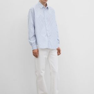 Toteme Studio Casual shirt white/cobalt/blue