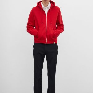Toteme Studio Zip hoodie red