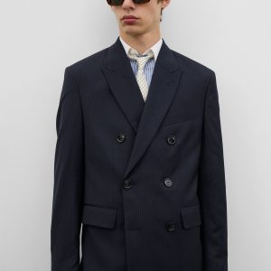 Toteme Studio Boxy DB jacket navy