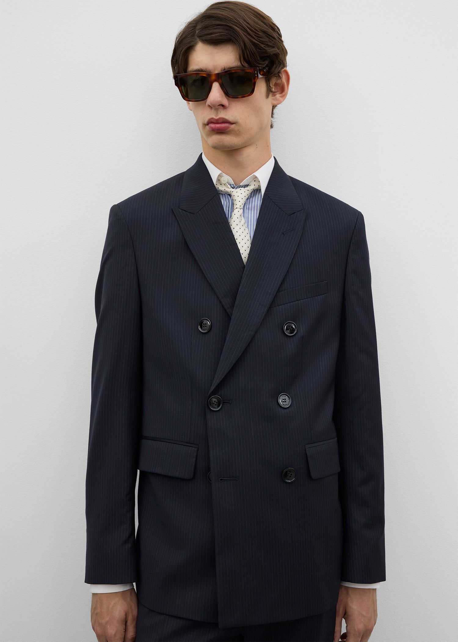 Toteme Studio Boxy DB jacket navy