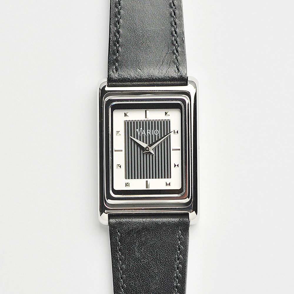 Vario VERSA Reversible Single Time White Tuxedo Automatic Watch