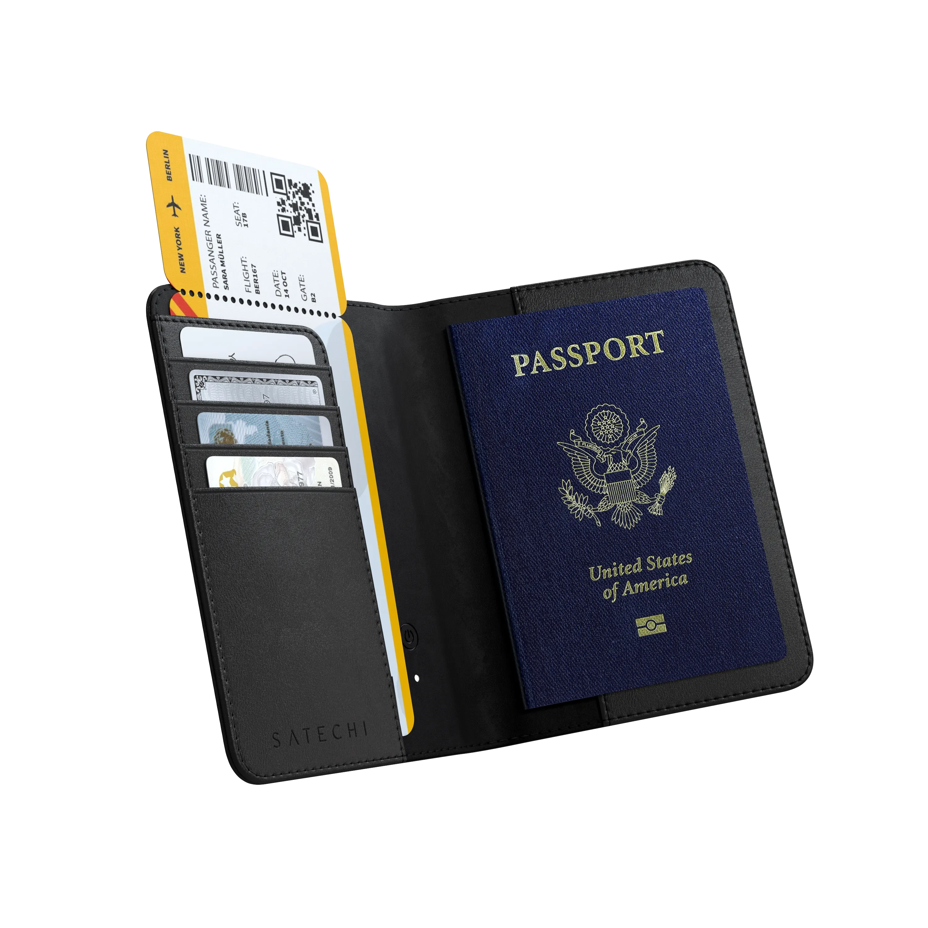 Satechi Vegan-Leather FindAll™ Passport Cover