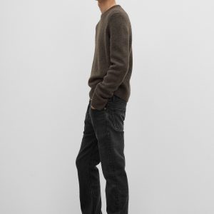 Toteme Studio Camel hair crew brown melange