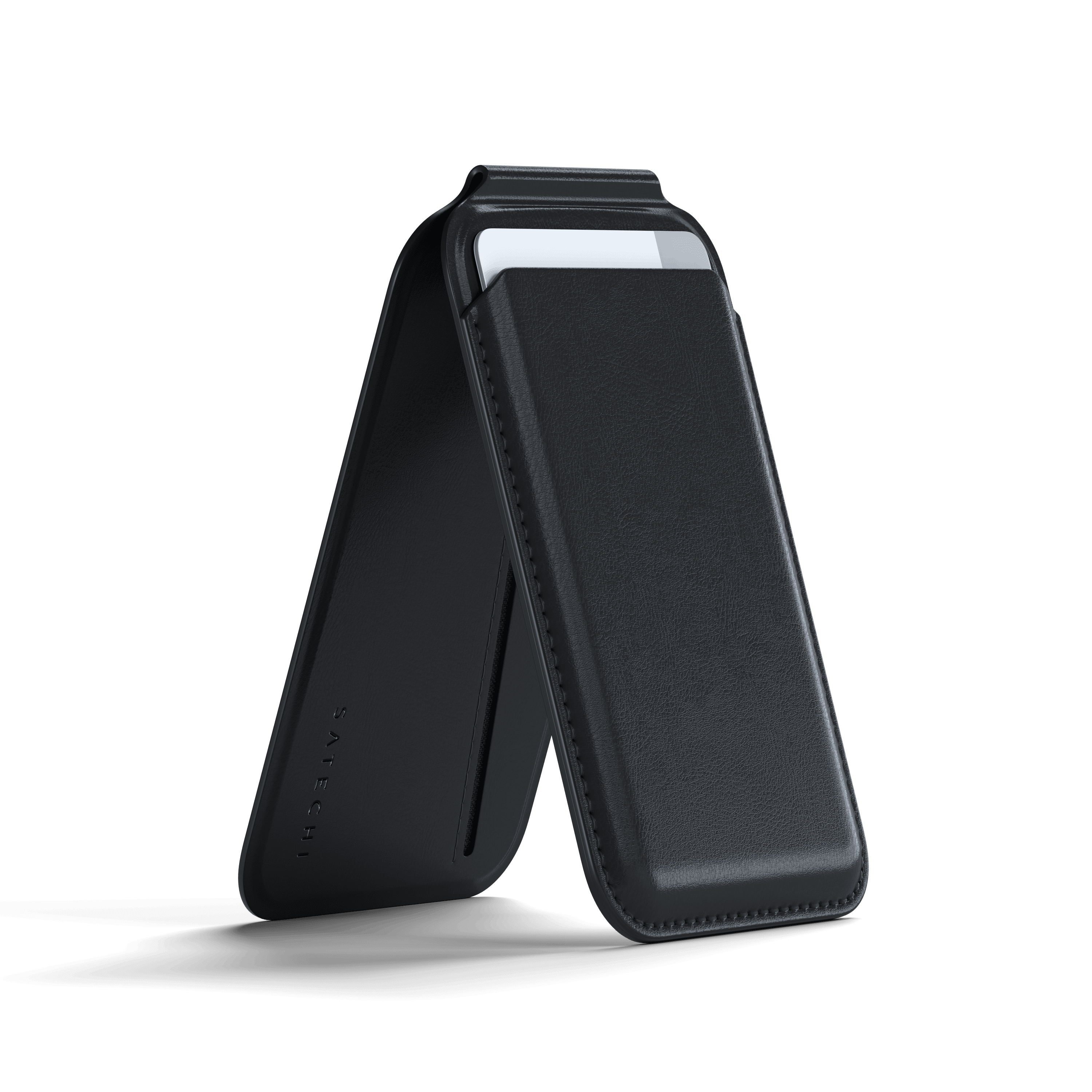Satechi Vegan-Leather Magnetic Wallet Stand