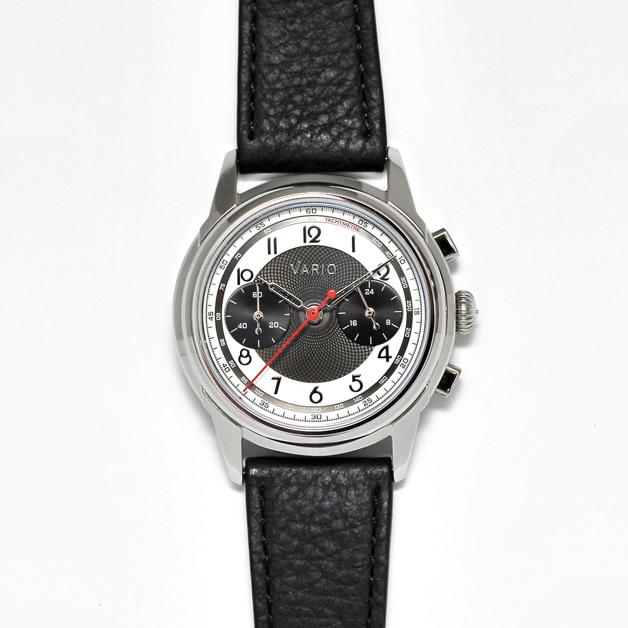Vario Empire Black Tuxedo Tachymètre MecaQuartz Chronograph Watch