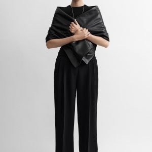 Toteme Studio Double-pleat fluid trousers black