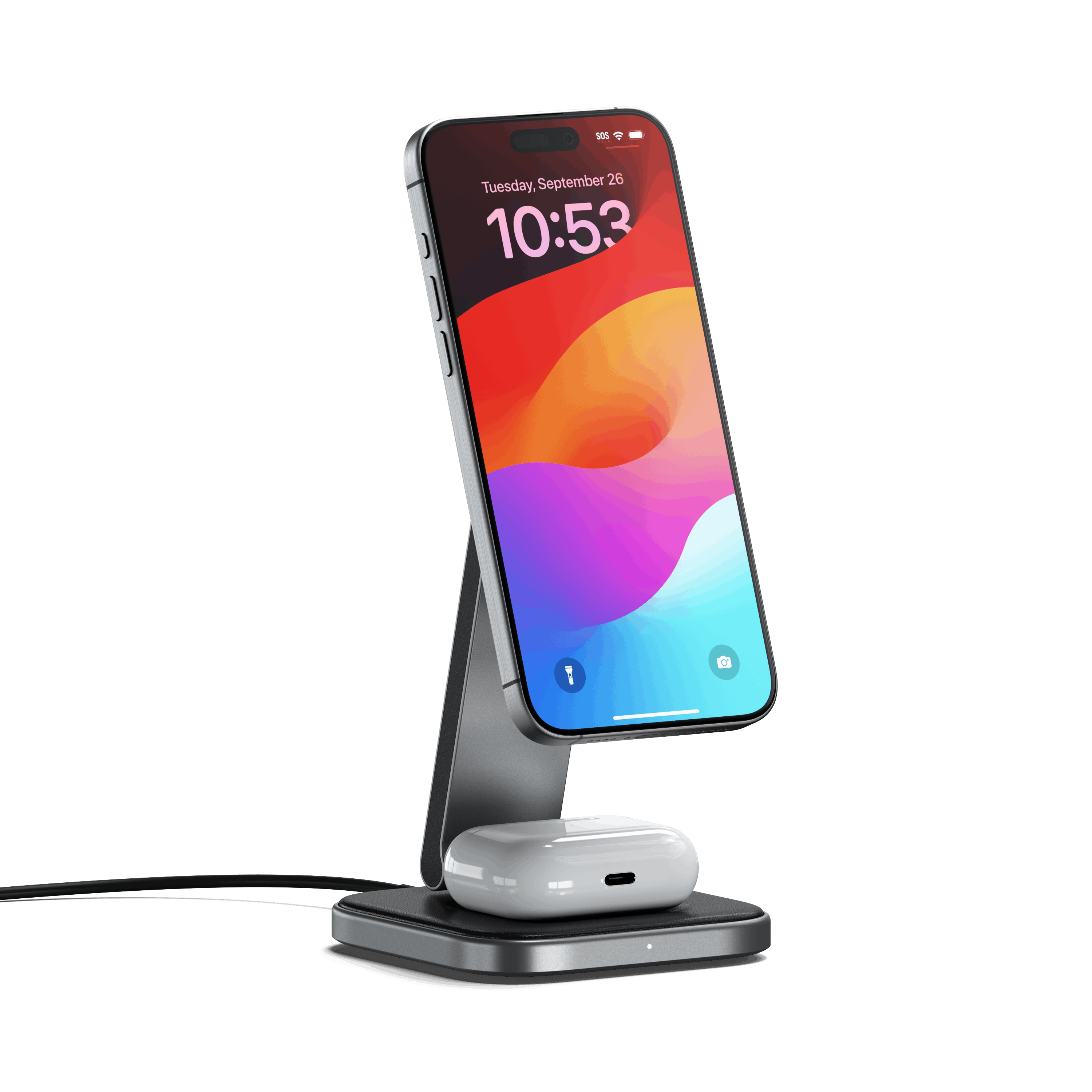 Satechi 2-in-1 Foldable Qi2 Wireless Charging Stand