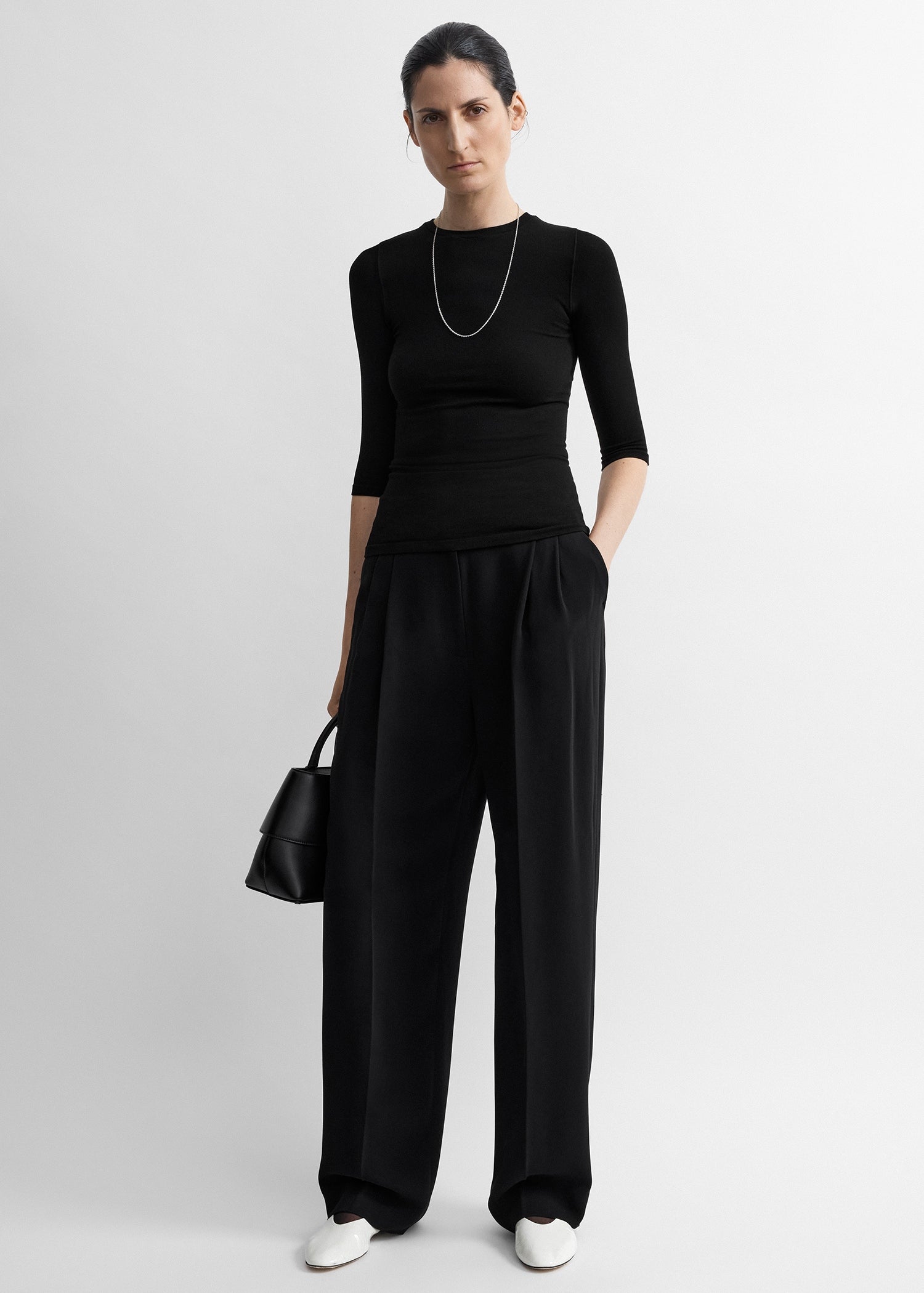 Toteme Studio Compact jersey top black