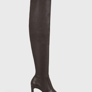Toteme Studio Nappa over-the-knee boots bark