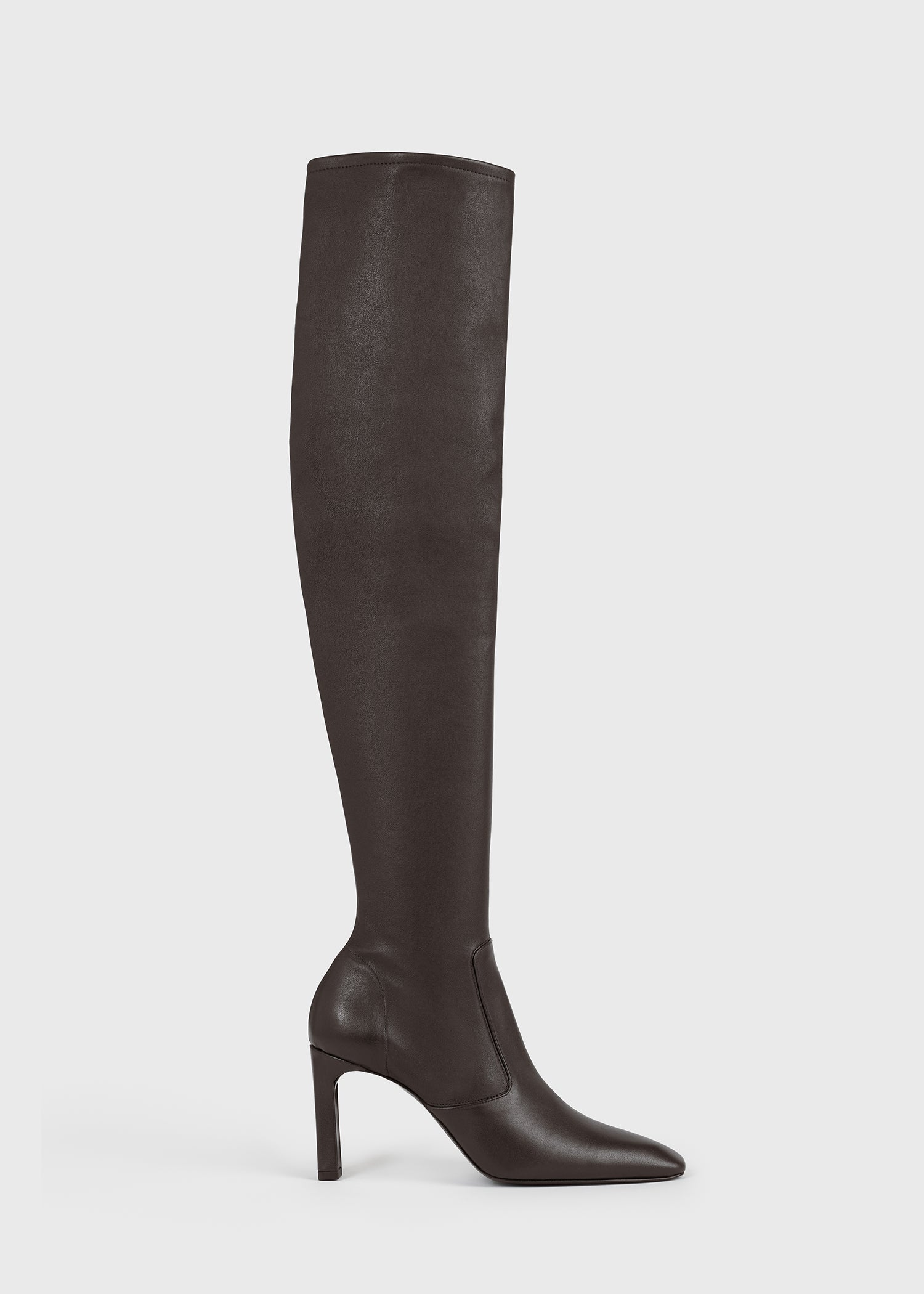 Toteme Studio Nappa over-the-knee boots bark