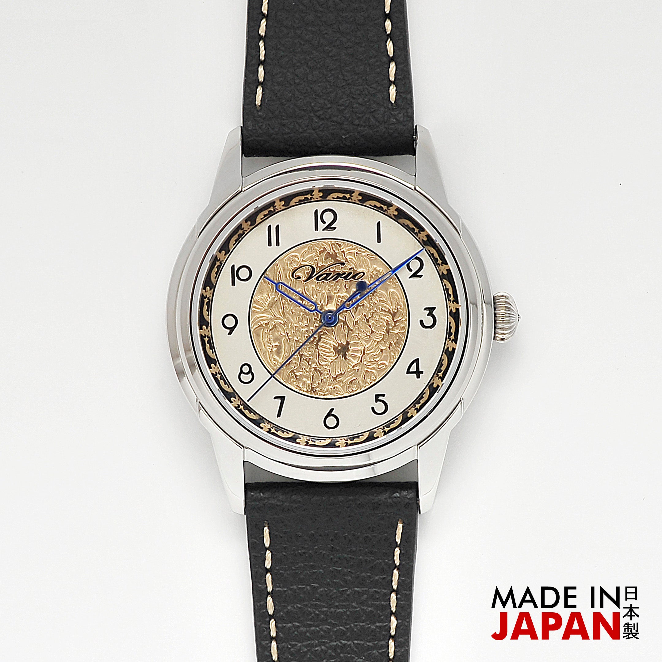 Vario Empire Art Nouveau Outer Black Handwound Dress Watch