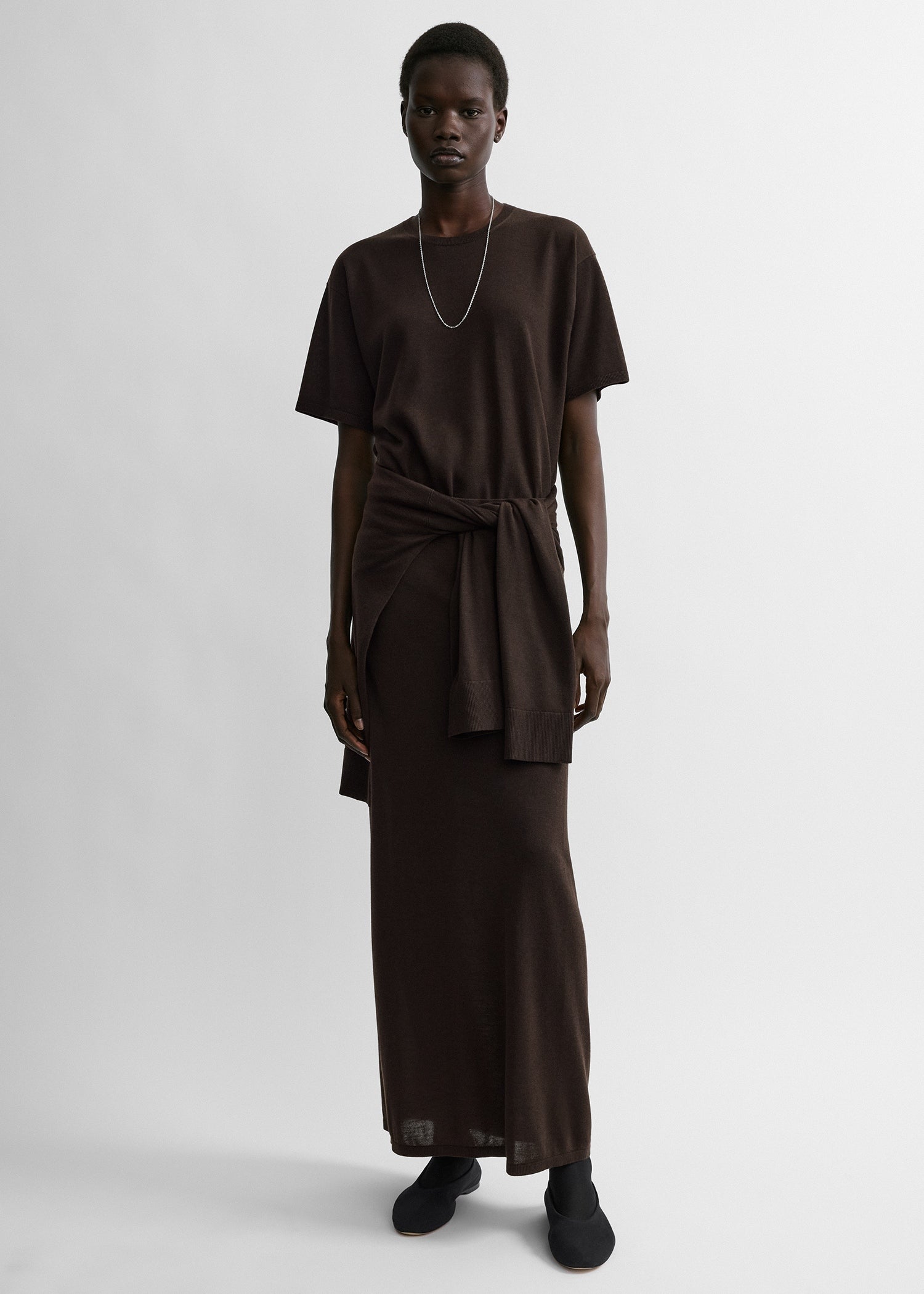 Toteme Studio Long knit skirt fondante