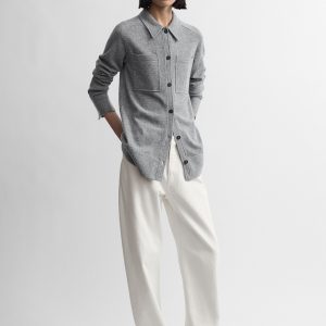 Toteme Studio Cashmere shirt grey melange
