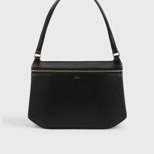 Toteme Studio Clip leather shoulder black