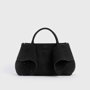 Toteme Studio Small mercer nubuck tote black
