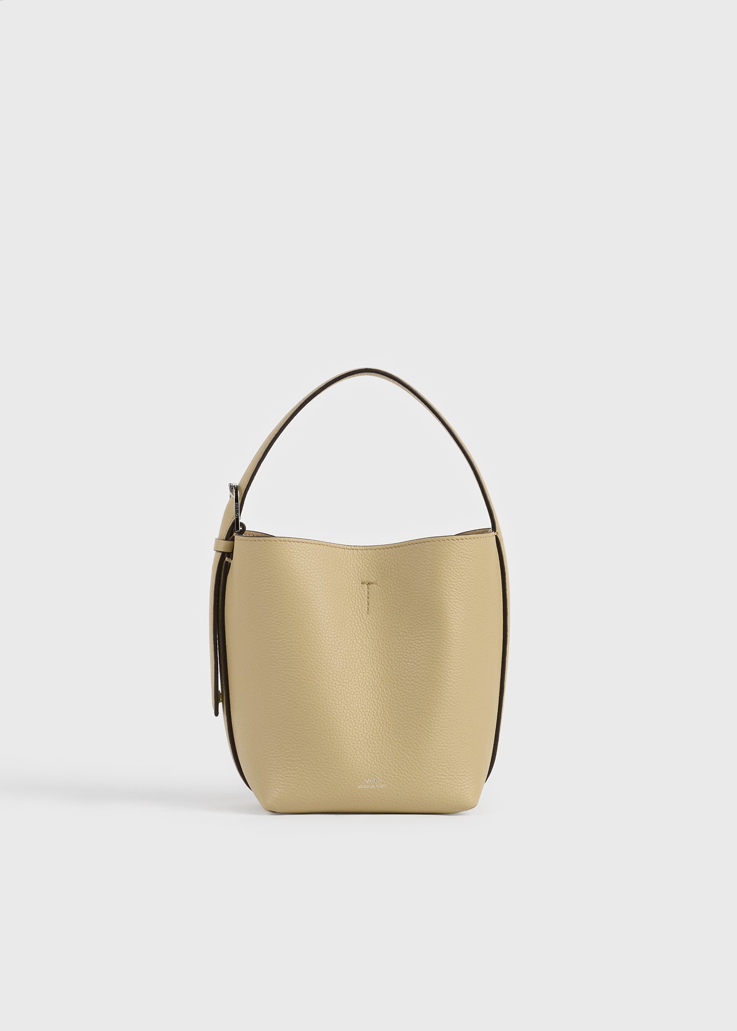 Toteme Studio Small Belted grained-leather tote cashew