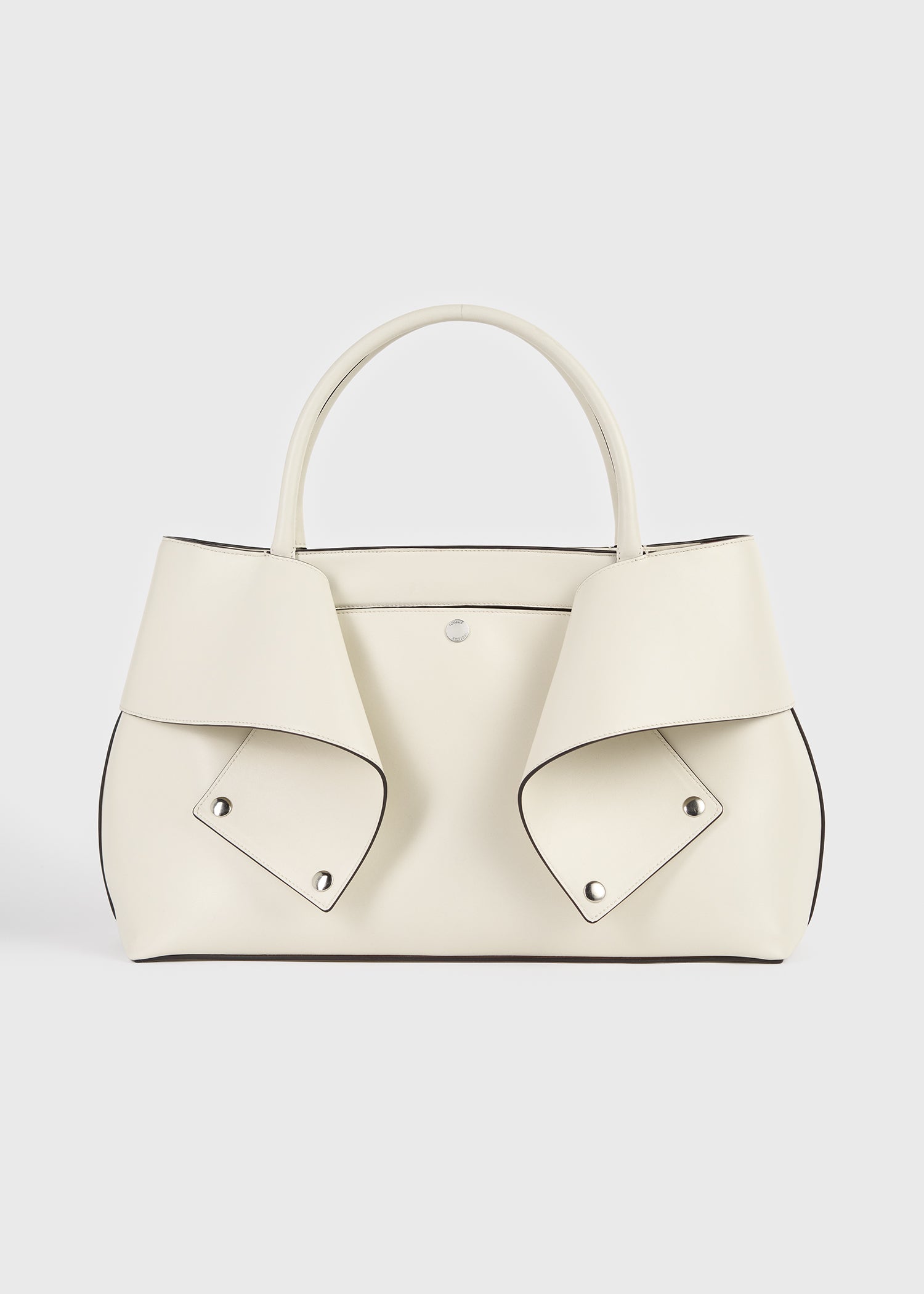 Toteme Studio Mercer leather tote stone/red