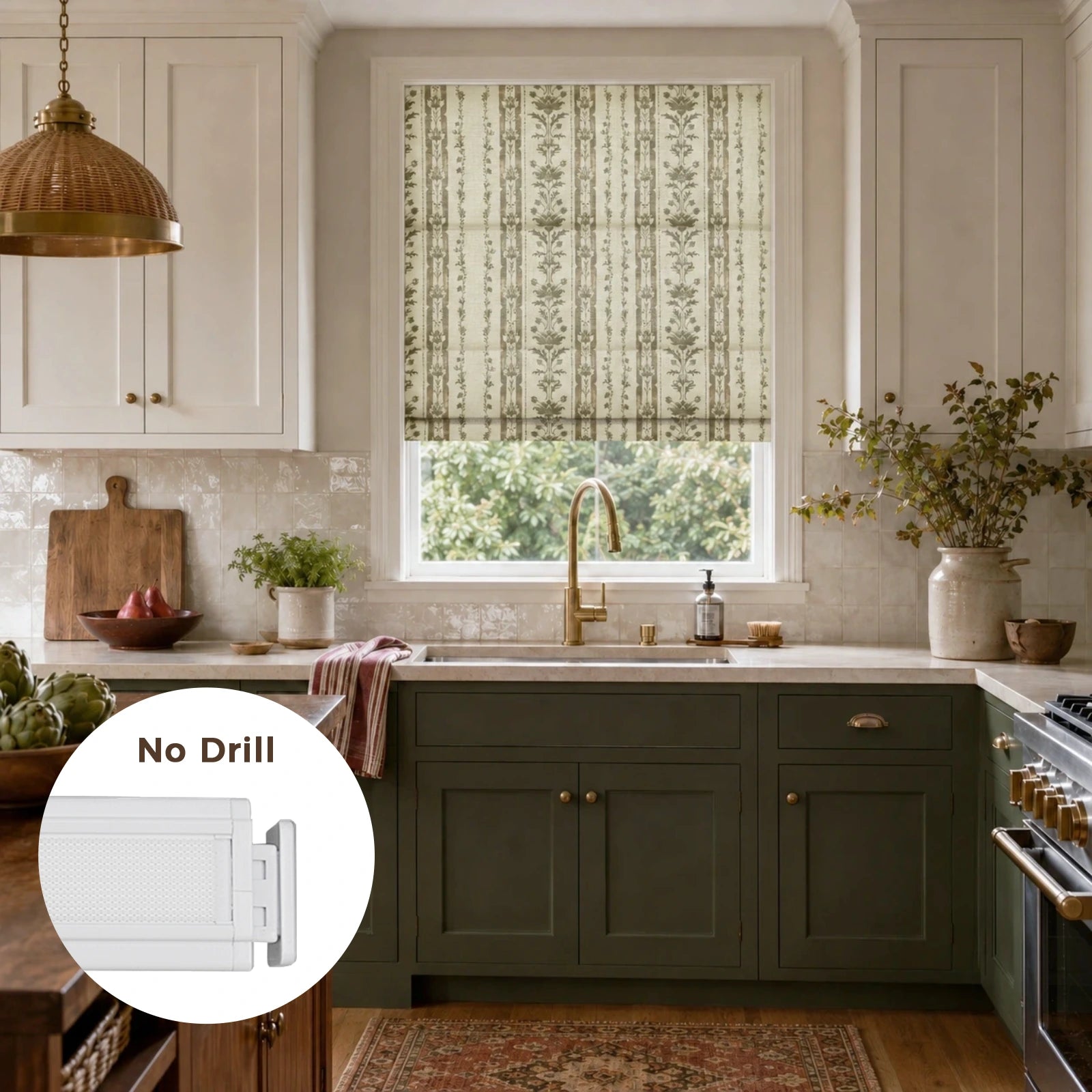 Brexton Cole x TWOPAGES Flat Fold No-Drill Roman Shade Cordless