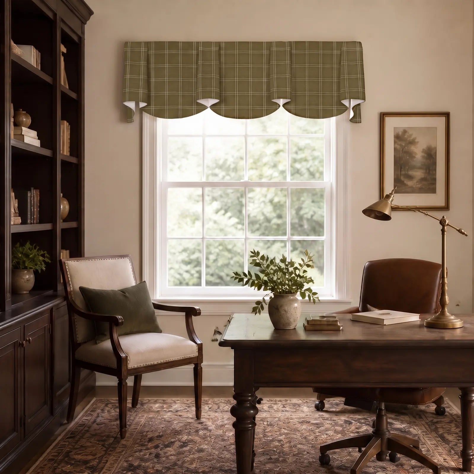 Stefana Silber x TWOPAGES Print Linen Blend Sheffield Valance