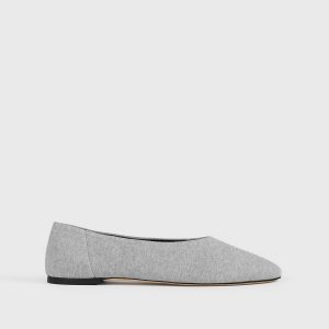 Toteme Studio Slip jersey ballerinas grey melange