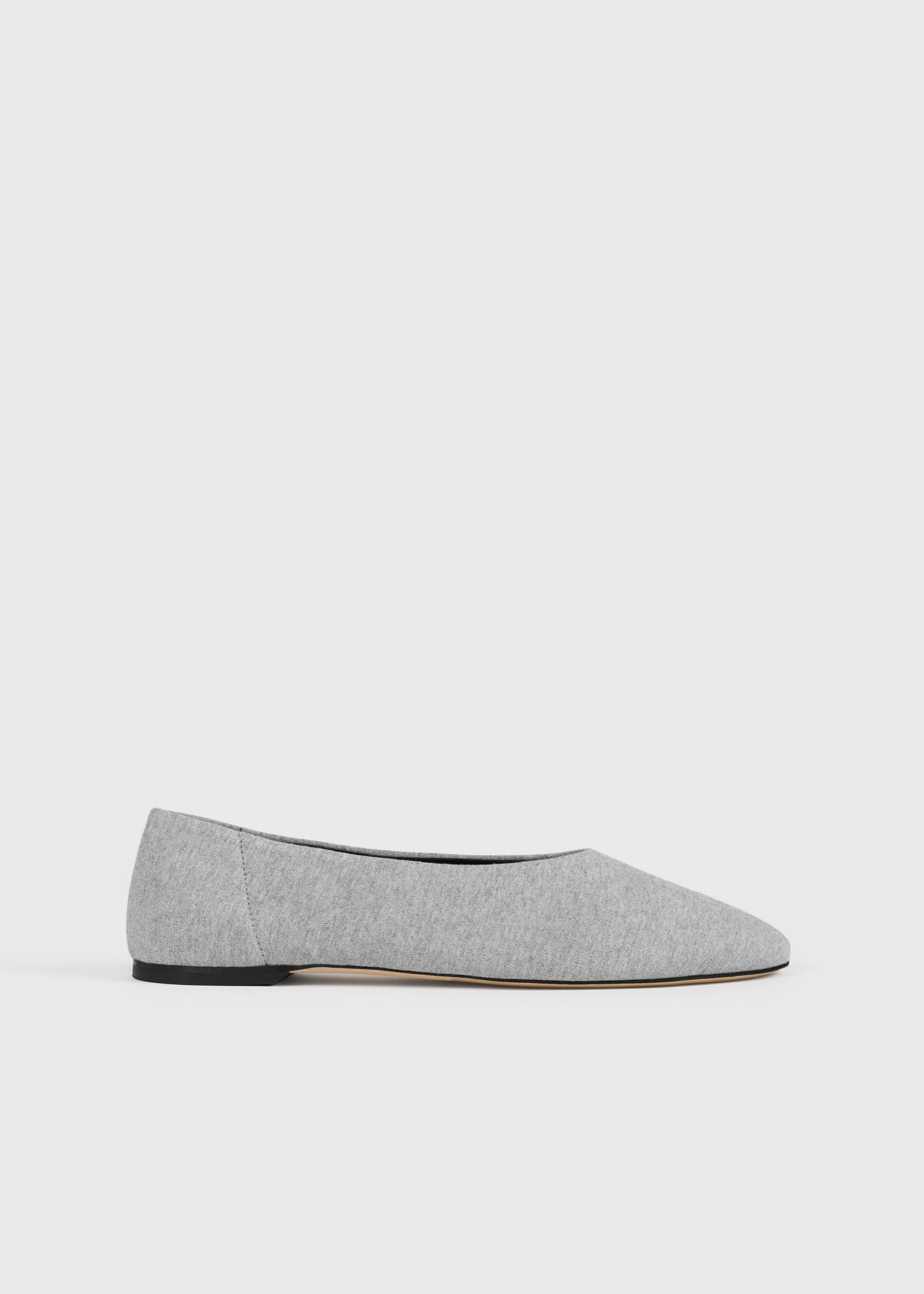 Toteme Studio Slip jersey ballerinas grey melange