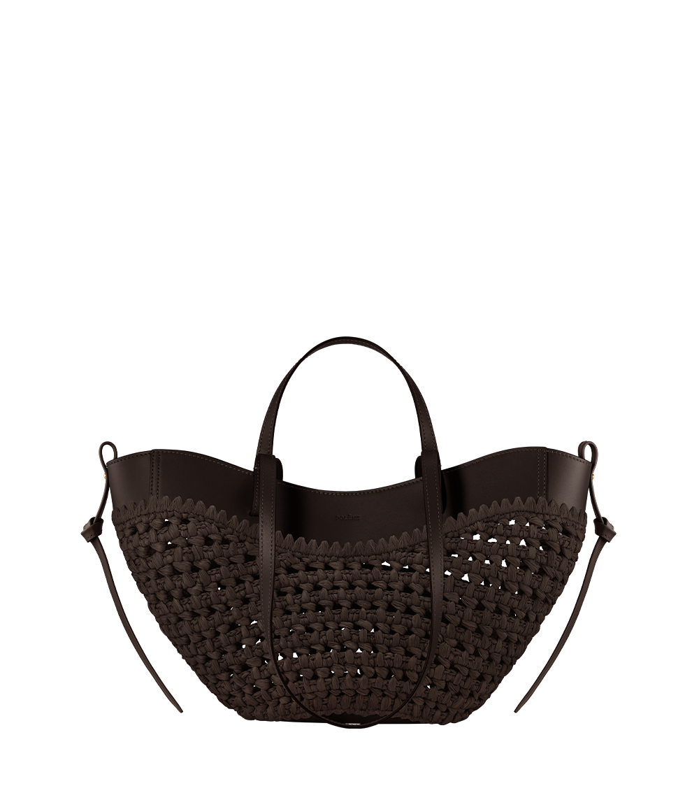 Polene Paris Cyme Mini - Raphia Ébène