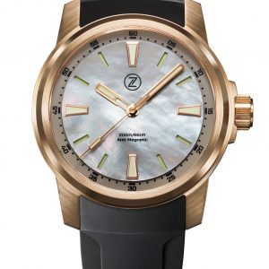 Zelos Aurora Field 42mm Br 'Grey MOP'