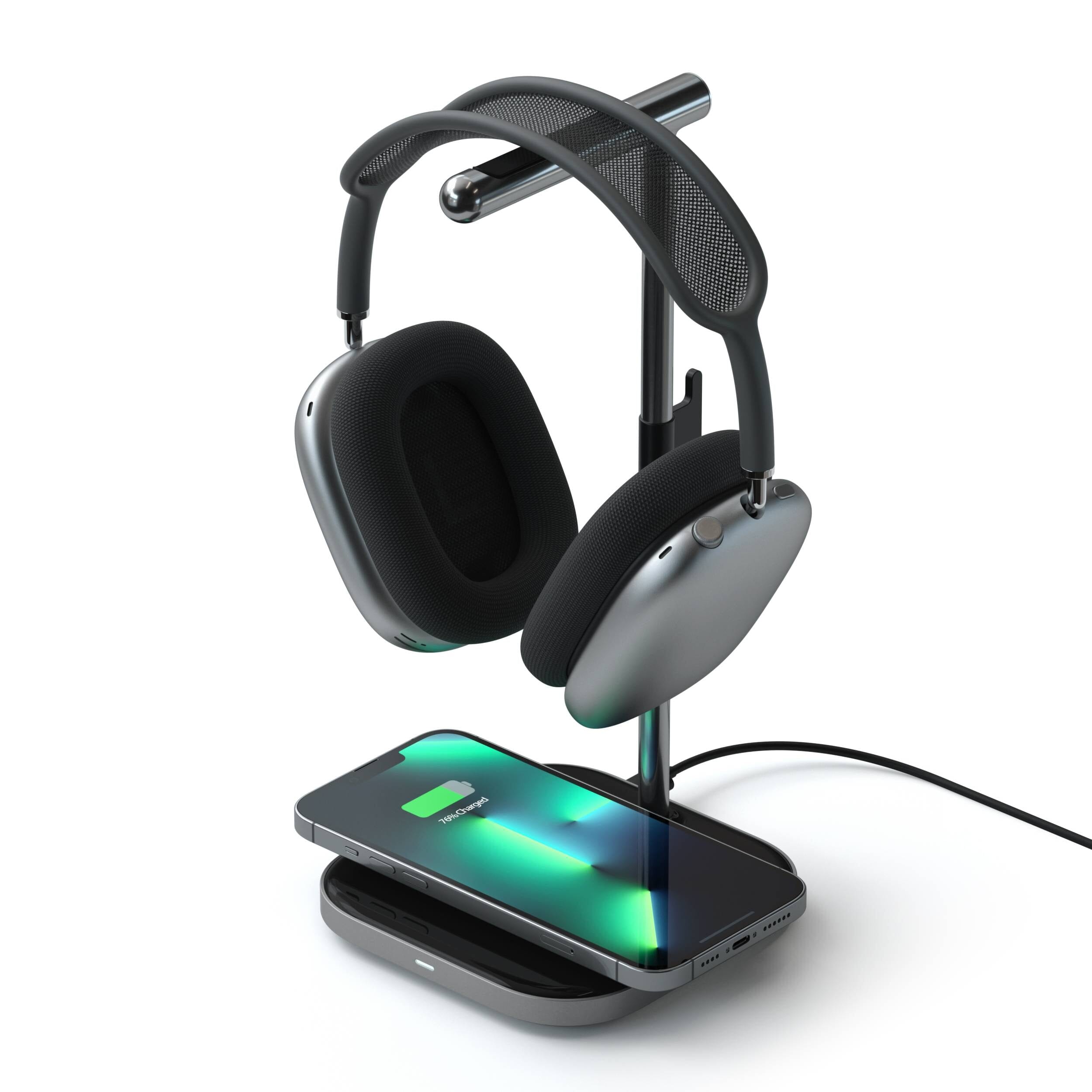 Satechi 2-in-1 Headphone Stand with Wireless Charger