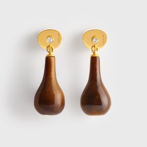 Toteme Studio Tiger's eye drops honey/gold