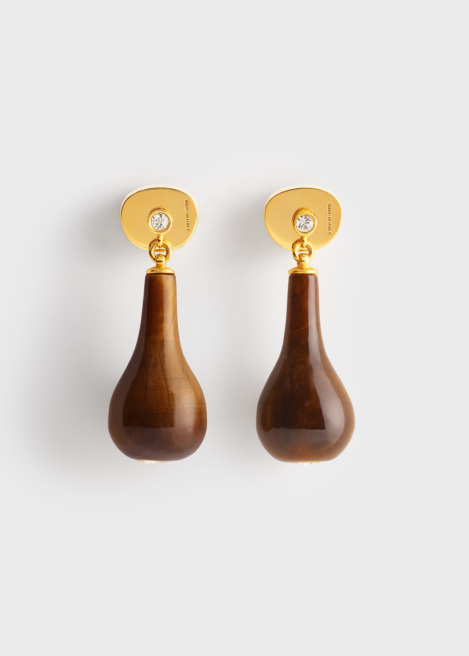 Toteme Studio Tiger's eye drops honey/gold