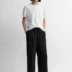 Toteme Studio Fluid drawstring trousers black